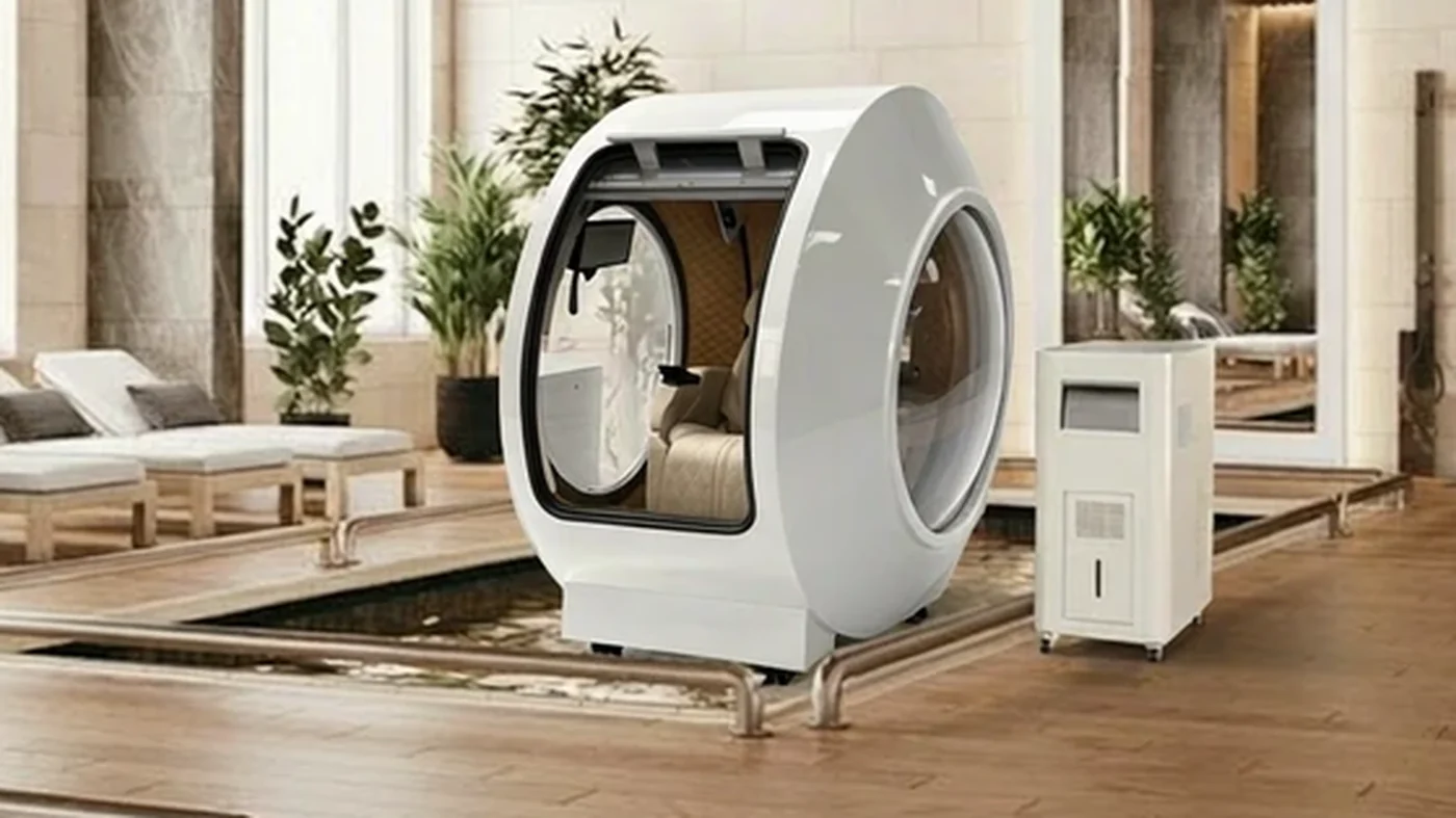 MIND hyperbaric oxygen chamber in a premium spa and wellness suite